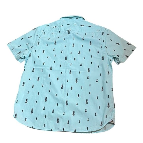 Denim & Flower Men’s Pineapple Pattern Button Up Shirt, Size XL - Picture 2 of 8